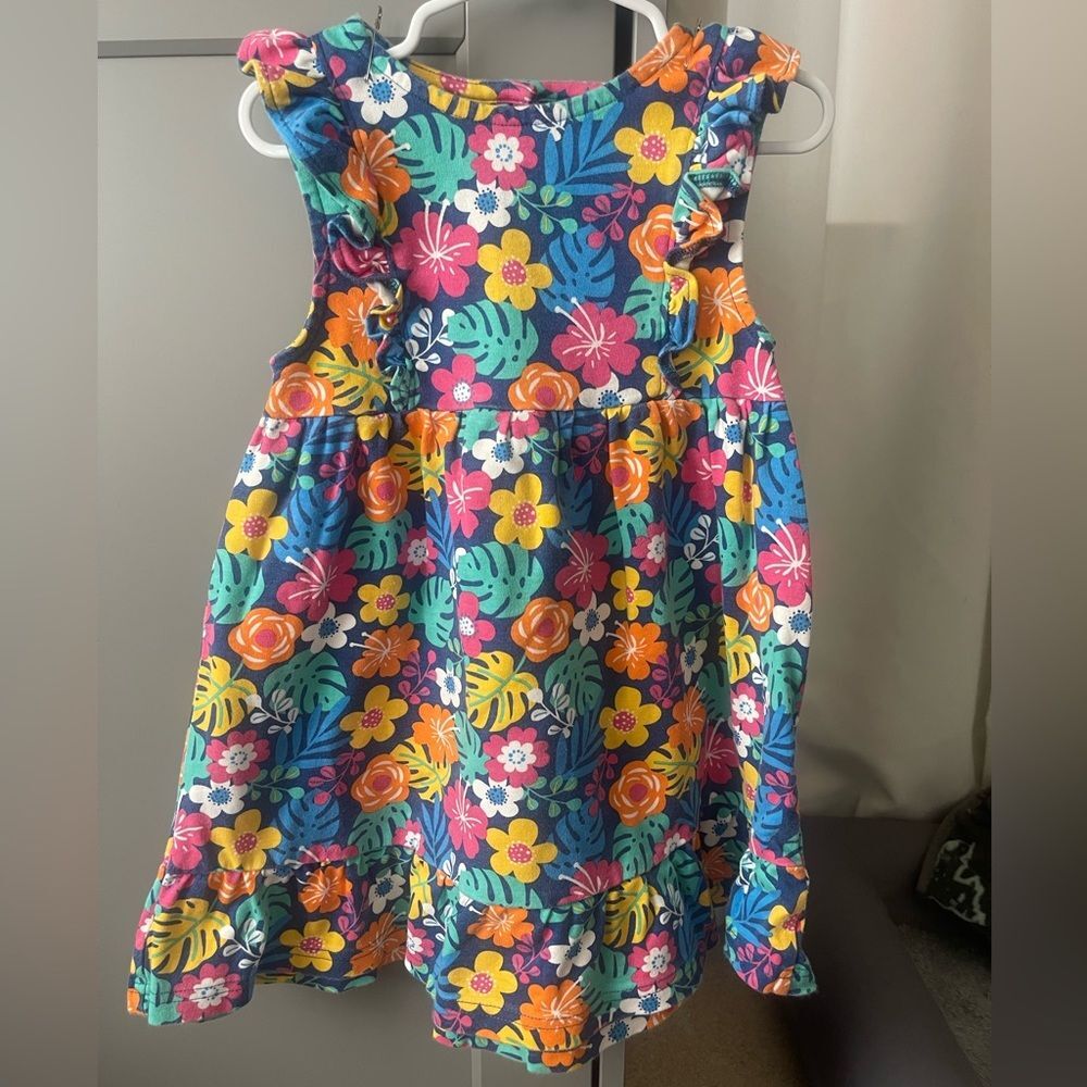 JoJo Maman Bebe Colorful Floral Kids Dress